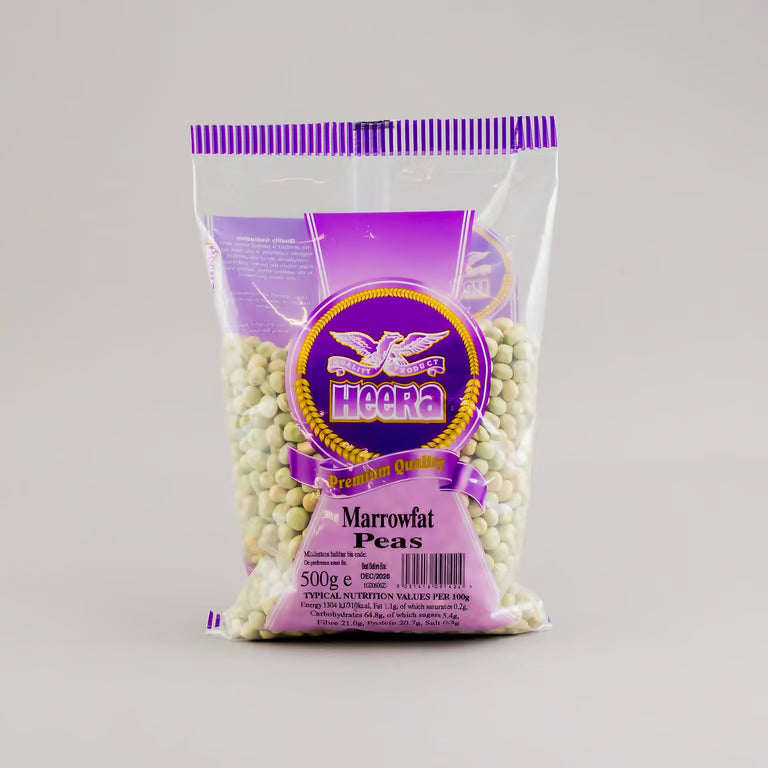 HEERA  WHOLE GREEN PEAS [ MARROWFAT PEA] 500 G
